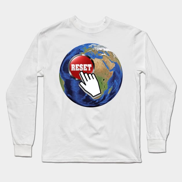 Reset Our Earth Long Sleeve T-Shirt by consigliop